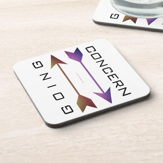 「継続企業」 コースター (左側)