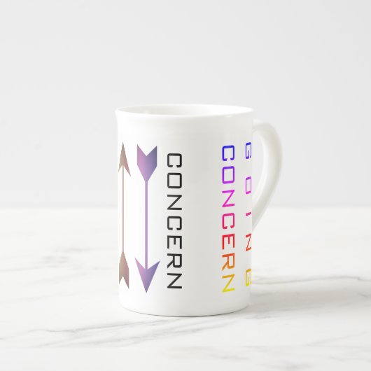 「継続企業」 ボーンチャイナマグカップ (正面右)