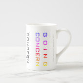 「継続企業」 ボーンチャイナマグカップ (右)