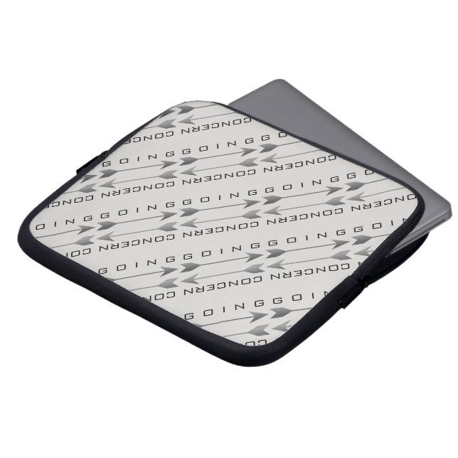 「継続企業」 ラップトップスリーブ (正面上部)