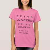 「継続企業」 Tシャツ (正面)