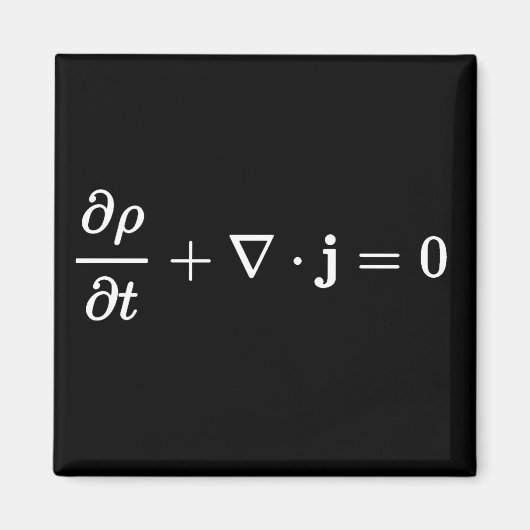 継続方程式すべての物理分野の基礎 マグネット (正面)