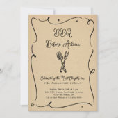 継続遠くにパーティーBBQ招待状 招待状 (正面)