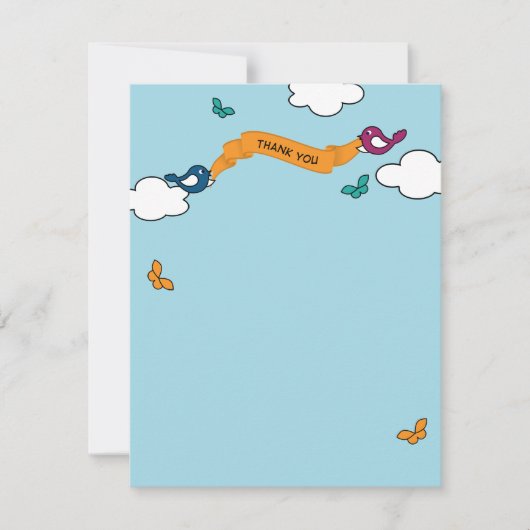 続きこま漫画愛鳥のサンキューカード サンキューカード (正面)