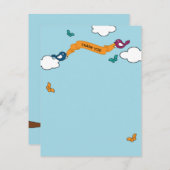 続きこま漫画愛鳥のサンキューカード サンキューカード (正面/裏面)