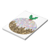 続きのクリスマスのプディング ノートパッド (回転)