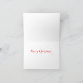 続きのクリスマスの飾り付け シーズンカード (内部)