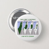 続くことができません 缶バッジ (正面&裏面)