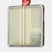 続く大西洋の物理的な図表 メタルオーナメント (左)