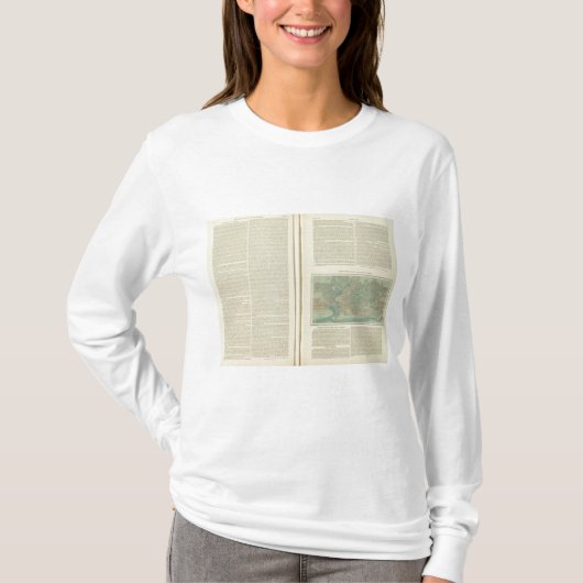 続く大西洋の物理的な図表 Tシャツ (正面)