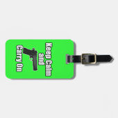 続けていくために平静を保って下さい ラゲッジタグ (正面横)