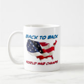 続けて世界大戦のチャンピオン コーヒーマグカップ (左)