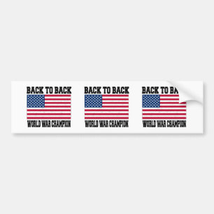 続けて世界大戦のチャンピオン バンパーステッカー
