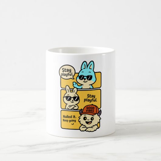 続けよう コーヒーマグカップ (中央)