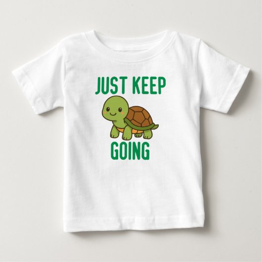 続けよう ベビーTシャツ (正面)