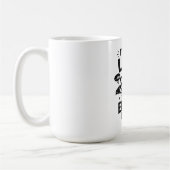 続けよう - 今日の厳しさが明日の自由 コーヒーマグカップ (左)