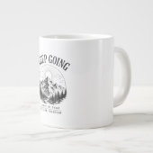 続けよう - 今日の厳しさが明日の自由 ジャンボコーヒーマグカップ (正面右)