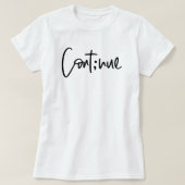 続けよう、励ましの精神の健康 Tシャツ (デザイン正面)