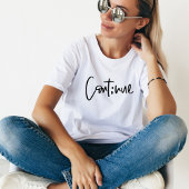 続けよう、励ましの精神の健康 Tシャツ