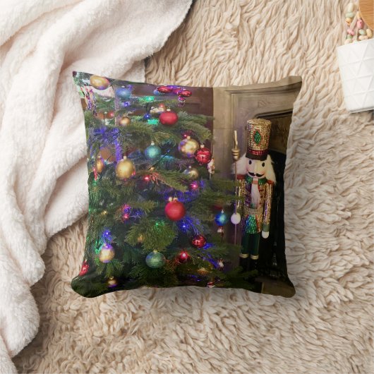 続編くるみ割り兵士とクリスマスツリー クッション (ブランケット)