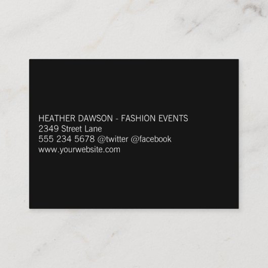 続編とグリッター/エグゼクティブ金ゴールド（エグゼクティブ） 名刺 (裏面)