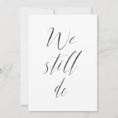 続編ウェディングレセプション我々はまだ写真を行う 招待状 (正面)