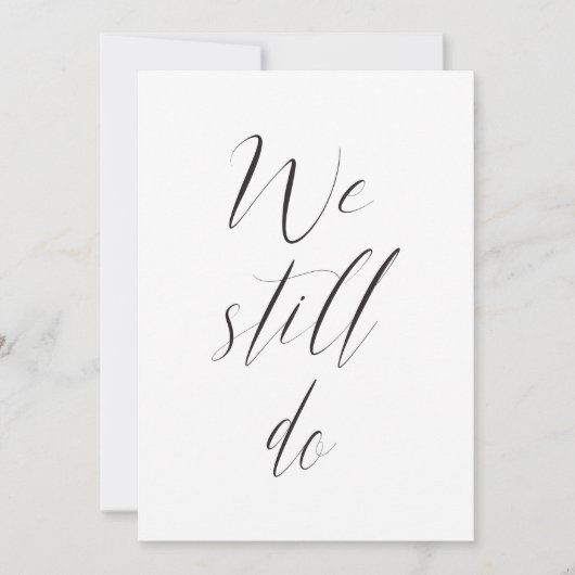 続編 結婚式の披露宴 私たちはいまだに写真を撮る 招待状 (正面)