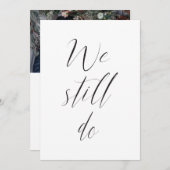 続編 結婚式の披露宴 私たちはいまだに写真を撮る 招待状 (正面/裏面)