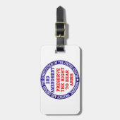 維持して下さい腕(第2修正)に耐える権利を ラゲッジタグ (正面縦)