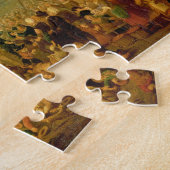 綱渡りで行っている俳優の一団 ジグソーパズル (側面)