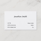 綱渡りの象 名刺 (裏面)