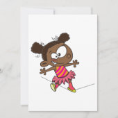 綱渡りをする少女 招待状 (正面)