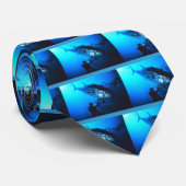 網でつかまえられる巨大なほんまぐろ ネクタイ (ロール)