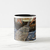 網との採取 ツートーンマグカップ (中央)