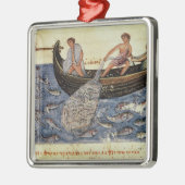 網との採取 メタルオーナメント (左)