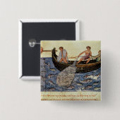 網との採取 缶バッジ (正面&裏面)