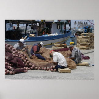 網の修理 ポスター