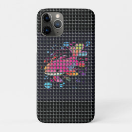 網の奥の魚イラスト iPhone 11 PROケース