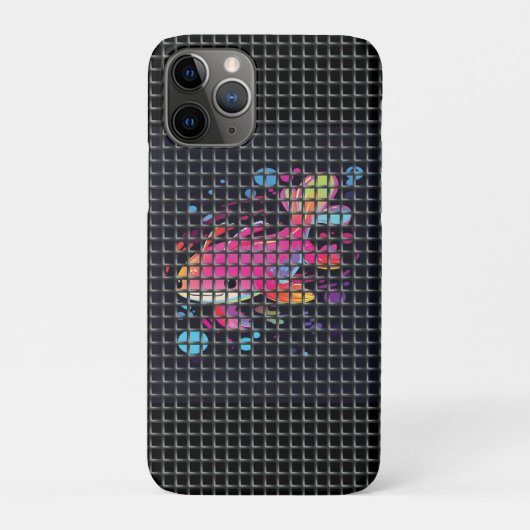 網の奥の魚イラスト Case-Mate iPhoneケース (裏)