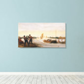 網を引く漁師たち キャンバスプリント (インサイチュ (ウッドフロア))