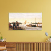 網を引く漁師たち キャンバスプリント (インサイチュ (リビング))
