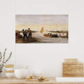 網を引く漁師たち ポスター (キッチン)