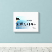 網を引く漁師 キャンバスプリント (インサイチュ (ウッドフロア))