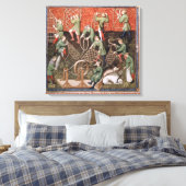 網を持った男 キャンバスプリント (インサイチュ (寝室))