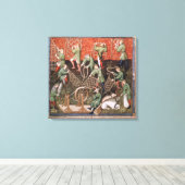 網を持った男 キャンバスプリント (インサイチュ (ウッドフロア))