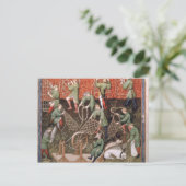 網を持った男 ポストカード (スタンド正面)