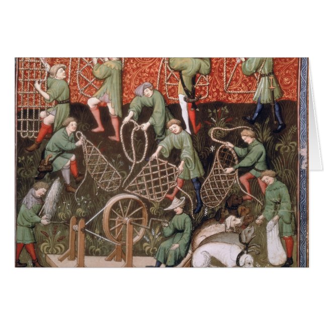 網を持つ人 (正面横)