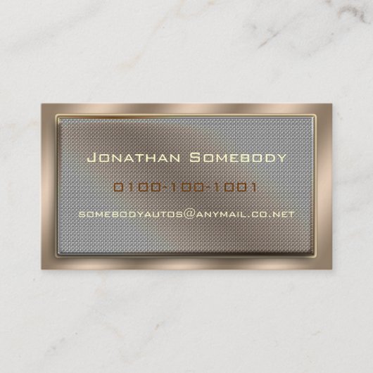 網パネルの名刺 名刺 (正面)