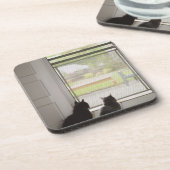 網戸を見ている猫 コースター (左側)