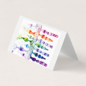 網膜の錐体細胞と双極ニューロン 名刺 (正面)